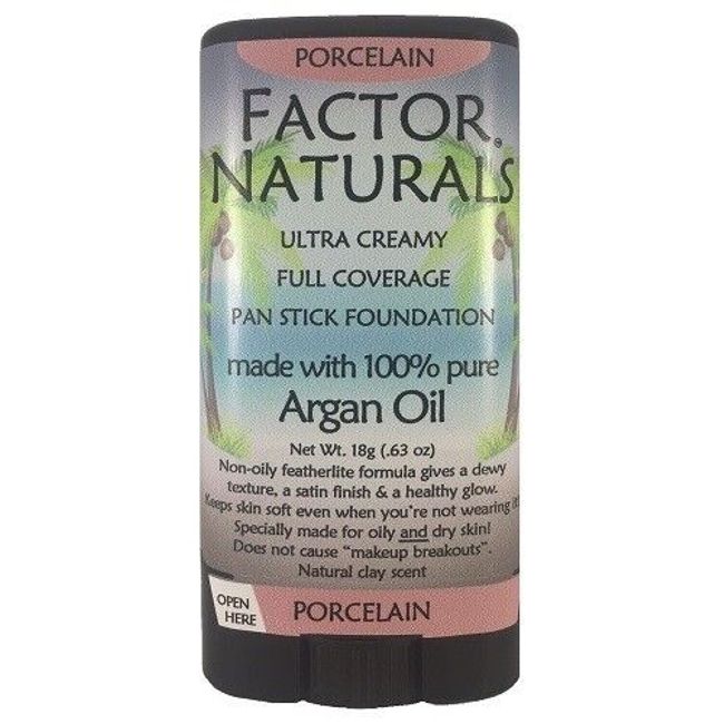 Factor Naturals Porcelain #246 Pan stick foundation w/ Argan oil Made in the USA