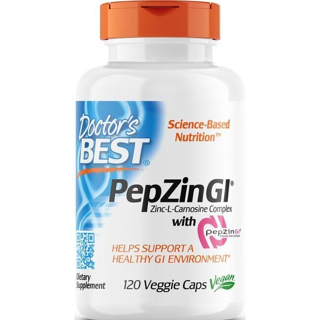 Doctor's Best Zinc-L-Carnosine Complex with Pepzingi 120 Veg Caps