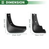 Motoforti Mud Flaps Splash Guards Mud Guards for Nissan NOTE 2014-2017 W/Mount Accessories