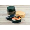 Tatsumiya 30450 Quick Washable Lunch Box, Black, M 600