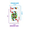 Copag 1546 Design 100% Plastic Playing Cards, Bridge Size (Narrow) Red/Black Double Deck Set (Regular Index)