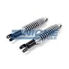 Rear Motorcycle Shocks Set Lowering Eye To Clevis 290mm Black,Chrome