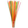 Extra Long 18" Colorful Plastic Drinking Straws- Pack of 200