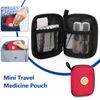 Medicine Storage Bag Empty, Lockable Pill Bottle Organizer with Portable Zippere