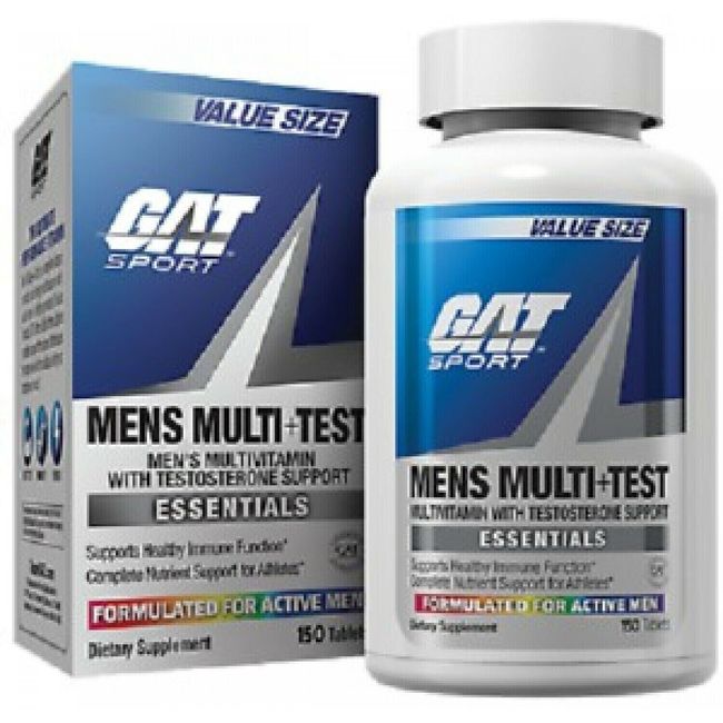 GAT Mens Multi + Test All-in-One Product Capsule - 150 Count Sealed Box