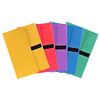 Exacompta - Ref. 740E - 1 Stretch folder with 3 glossy card flaps, Velcro strap - 24x32cm - Assorted colours