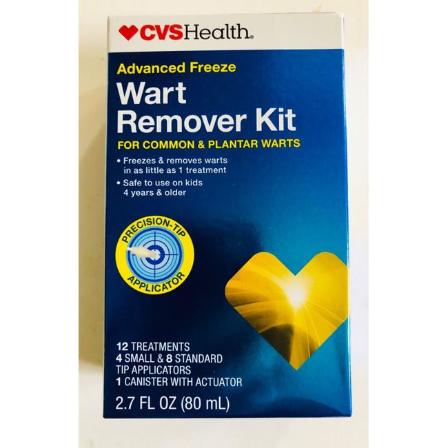 CVS ADVANCED FREEZE WART REMOVER KIT FOR COMMON & PLANTAR WARTS EXP: 11-30-2025