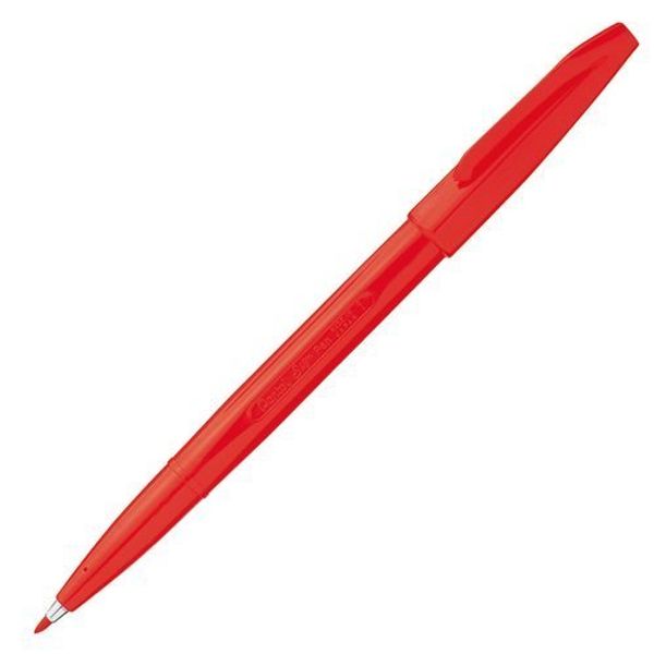 Pentel S520-BD Ballpoint Pen, Red, 5 Pens
