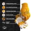 Kevlar-Seamed Multi-Task Welding Gloves 1828 (Medium/Yellow)