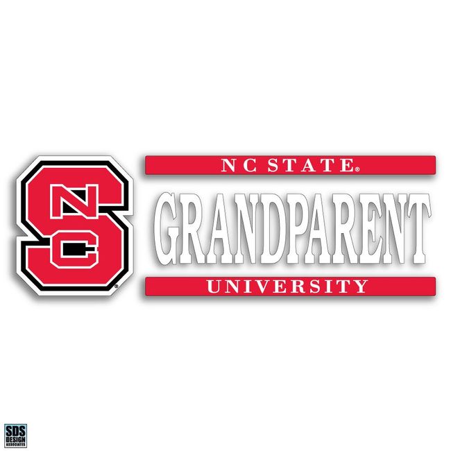 NC- State Wolfpack 6"x2" Grandparent Logo Auto Vinyl Decal