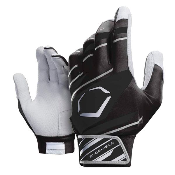 EvoShield Youth Speed Stripe Batting Gloves - Black/Grey, Youth Medium