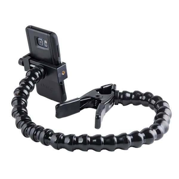 ModularHose Assistive Technology Phone Holder with Spring Clamp, 24 Inch Arm