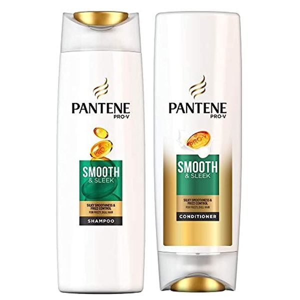 Pantene Pro-V Smooth & Sleek Shampoo & Conditioner Set, 500ml and 350ml