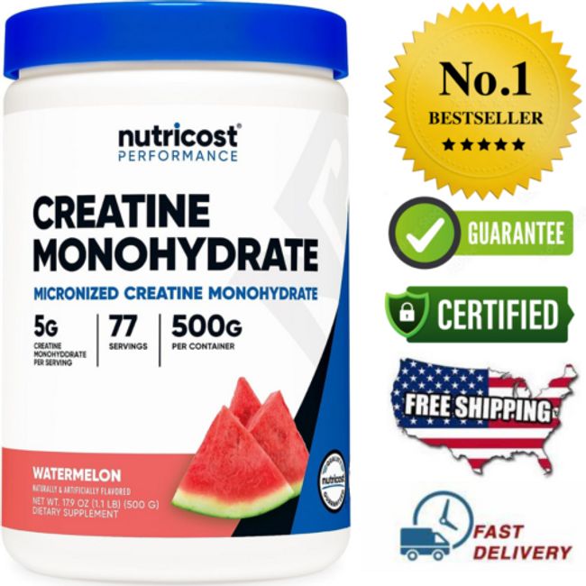 Nutricost Creatine Monohydrate Powder (500 Grams)