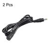 sourcing map 2pcs Tip Adapter Connector Converter 4.0X1.7mm 2A 1.5M DC Power Connect