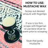 ZEUS Mustache Wax - Natural Shine, Moisturizing, Conditioning Moustache Wax, Light-Medium Hold – MADE IN USA (1 oz.)
