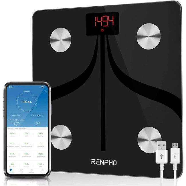 RENPHO Bluetooth Scale for Body Weight, Smart Weight Scale Digital