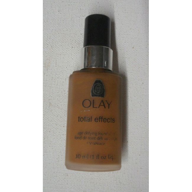 OLAY TOTAL EFFECTS AGE DEFYING FOUNDATION 82 DEEP HONEY unsealed NO CAPS