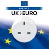 Go Travel Earthed UK-EU European Compact Adaptor (Adapter Ref 524)