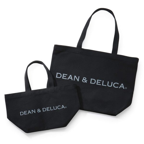 Dean & Deluca Tote Bag, Black, S/L, Eco Bag, Women's, Men's, Solid