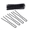 shefun JP157 U-Pin 40 Pieces with Ball, Tiered, Thin 2.0 inches (5 cm), 2.4 inches (6 cm), 2.8 inches (7 cm), Bun Hair Pin, Black, Gold, Screw Pins (A1), 40 Pieces, Black, 2.0 inches (5 cm)