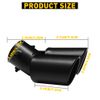 Car Rear Dual Exhaust Pipe Tail Muffler Tip Auto Accessories Replace Kit EOA