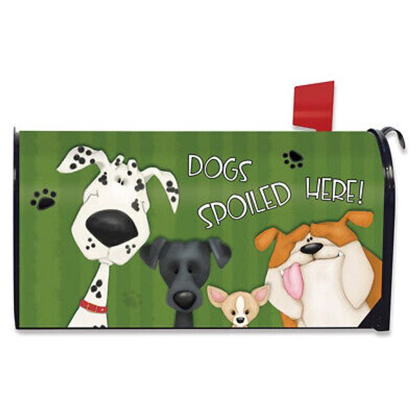 Spoiled Dogs Magnetic Mailbox Cover Pets Bulldog Standard Briarwood Lane