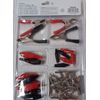 28PC. ALLIGATOR ELECTRICAL CLIPS CHARGING CLAMPS JUMPER LEADS ASSORTED KIT