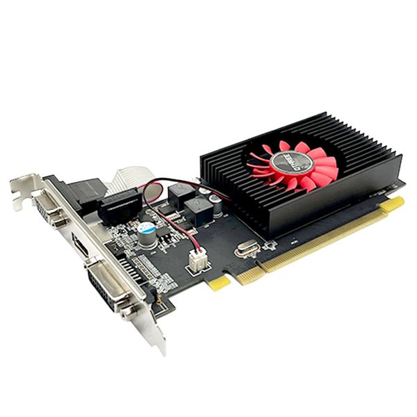 QTHREE HD 5450 1GB D3 64-bit Graphics Card, DVI, HDMI, VGA, PCI Express x16, Video Card for PC, DirectX 11, GPU