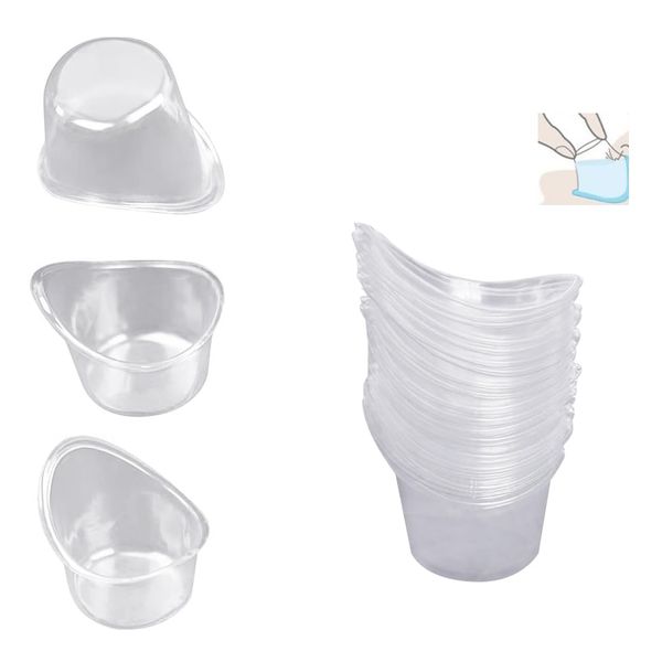 20 Pcs 5ml Disposable Eye Wash Cups Portable Plastic Measuring Cup Eye Flush Cleaning Cups