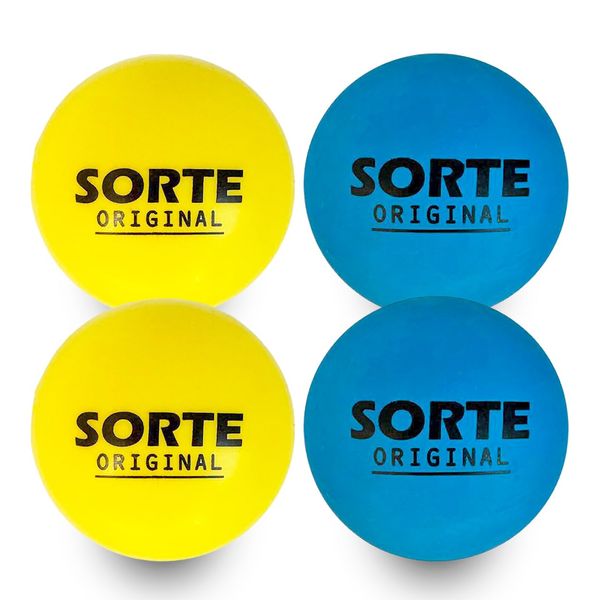 Fresco Balls 2 Balls & 2 Indoor Softball Set [SORTE ORIGINAL] Blue x Yellow