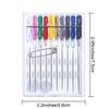 Pre-Threaded Needle Kit, 5 Boxes 40 Pieces Assorted Colors Pre Threaded Needle Travel Sewing Kit with Pin Button