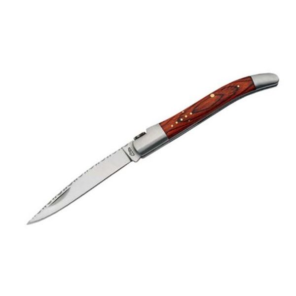 Rite Edge 7" French Style Folding Knife With File Work Top Edge