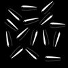 500Pcs Finger Coffin Nail Individual Size Index Finger Ballerina Artificial Fake Nails Extension Full Cover Gel Nail Salons (6#)