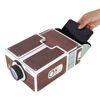 Mobile Phone Projector, Smart Portable Projector Second Generation, Mini DIY Projector Home Cinema