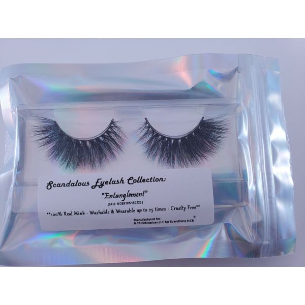 1 Pair 100% Real Mink Custom Eyelashes by Everything NCB - Entanglement Lash