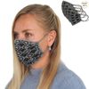 Pack of 4 solid knitted Face Mask two layers reusable washable bandanas