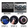 3pcs/set Air Conditioner Heat Control Switch Knobs AC Knobs for Ford Focus 3 MK3 Sedan Hatchback Mondeo Auto Accessories