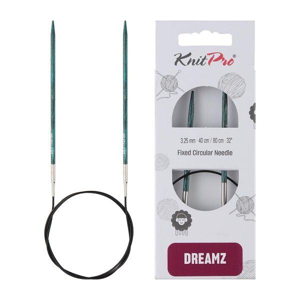 KnitPro Dreamz Fixed Circular Needles 32" (80cm) | US Size 3 (3.25mm)