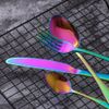 LEKOCH Rainbow 4-Piece Stainless Steel Flatware Set