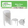 EcoQuality Tabletop Pizza Stand - White Plastic Tripod Stack, Disposable Pizza Saver for Boxes, Takeout & Restaurant (100)
