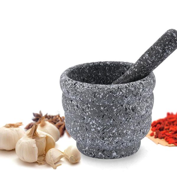 Grinder Grinding Kitchen Tool Mortar Pestle Garlic Grinder Chilli Granite Mortar