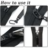 15Pcs Spare Zipper Pulls, Universal Zip Puller Replacement, Zipper Pull Replacement, Removable Zip Pulls for Purse, Clothes, Jeans, Suitcase, Luggage, Backpacks, Jackets (Black)