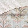 3 PCS Patchwork Bedspread Quilted Bed Throw Single Double King Size Bedding Set (Jasmine Blush Pink, Single Bedspread set)