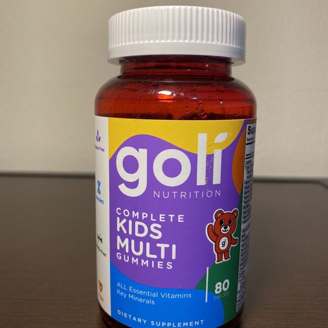 Goli Complete Kids Multivitamins 80 Gummies Children Vitamins *BEST BY: 01/2024*