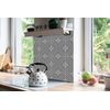 9pcs Tile Stickers Set Kitchen Peel and Stick Decals Court Pattern