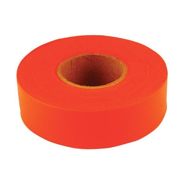 C.H. Hanson 150 ft. L X 1.2 in. W Polyvinyl Flagging Tape Fluorescent Orange