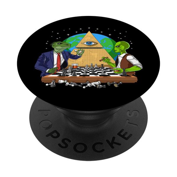 Alien Illuminati Conspiracy Theory All Seeing Eye Aliens PopSockets Swappable PopGrip