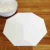 Octagon Placemat Set - Matt Latte 2 Placemats Large 38cm