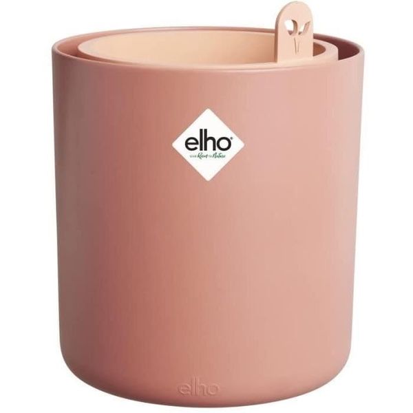 elho Bouncy Basil 16 - Self Watering Plant Pot for indoor - Herb Planter made of 100% recycled plastic - Ø 16.5 x H 21.0 cm - Brown/Toffee Terra